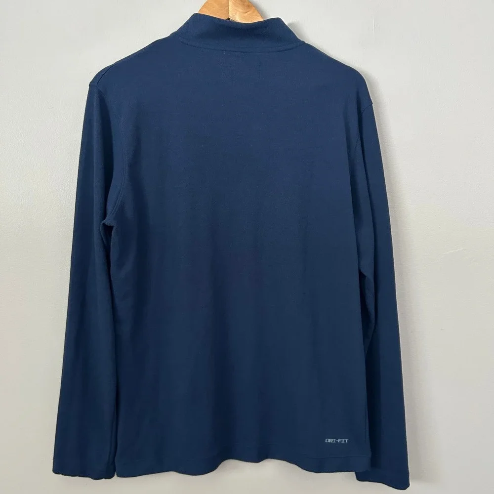 Michigan Wolverines‎ Jordan Pullover Mens L Navy Blue Dri-FIT 1/4 Zip NCAA